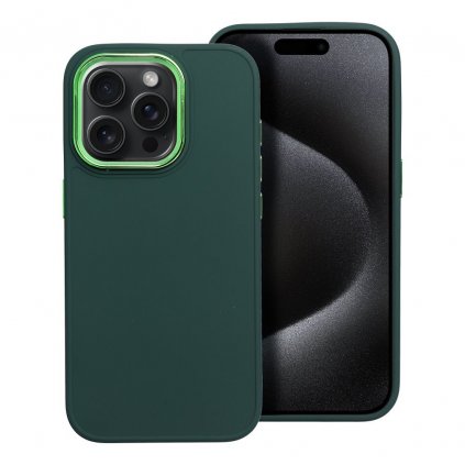 Štýlový kryt FRAME Case pre IPHONE 15 Pro zelený