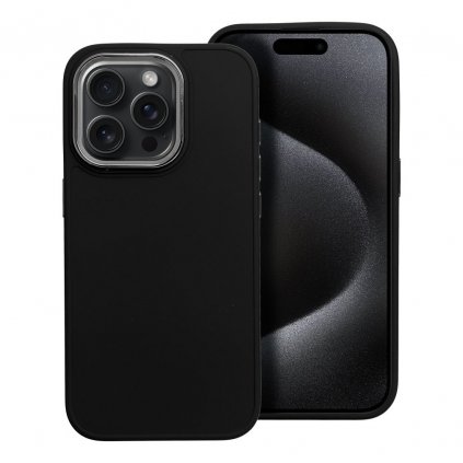 Štýlový kryt FRAME Case pre IPHONE 15 Pro čierny