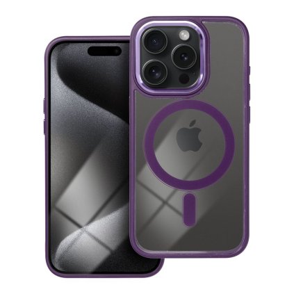 Kryt COLOR EDGE MAG COVER pre IPHONE 15 Pro fialový