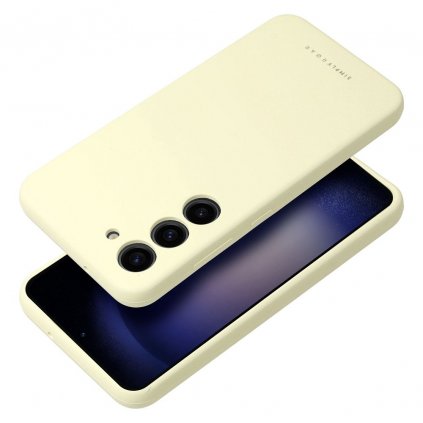 Kryt Roar Cloud-Skin pre Samsung Galaxy S23 5G žltý