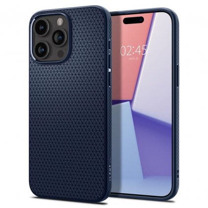 Elegantný obal SPIGEN Liquid Air  pre IPHONE 15 PRO tmavo modrý