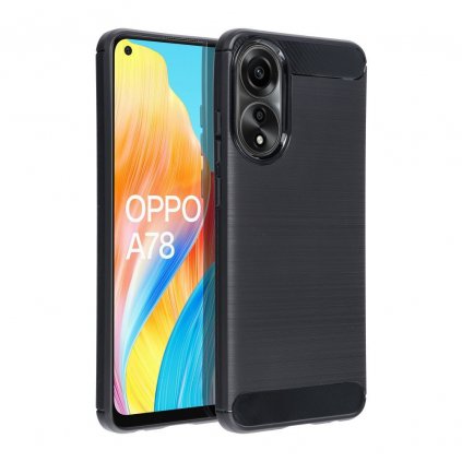 Puzdro CARBON pre OPPO A78 5G čierne