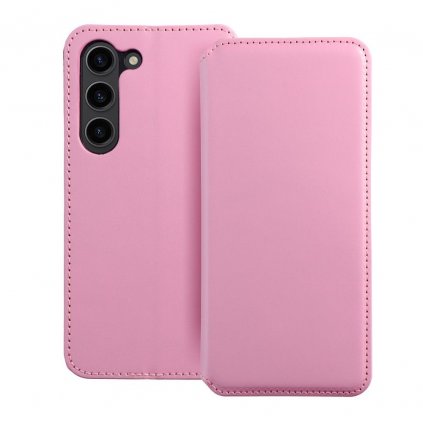 Obal Dual Pocket book pre SAMSUNG S24 ULTRA ružový