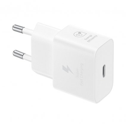 Originálna super rýchla nabíjačka Samsung USB-C GaN EP-T2510NWEGEU 25W biela