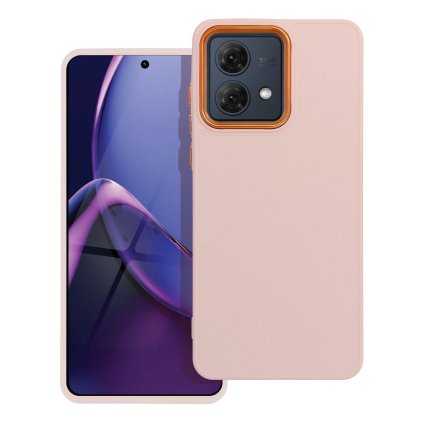 Štýlový kryt FRAME Case pre MOTOROLA G84 ružový