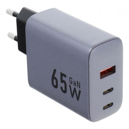 Cestovná nabíjačka Forcell F-Energy s 2x USB-C a USB-A 4A 65 W s PD a Quick Charge 4.0