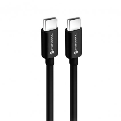 Kábel FORCELL USB-C > USB-C QC4.0 3A/20V PD60W C338 2m čierny