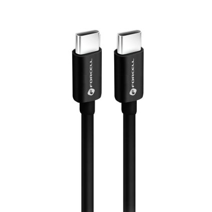 Kábel FORCELL USB-C > USB-C QC4.0 3A/20V PD60W C338 1m čierny