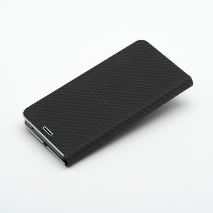 Puzdro LUNA Book Carbon pre Xiaomi 13T čierne
