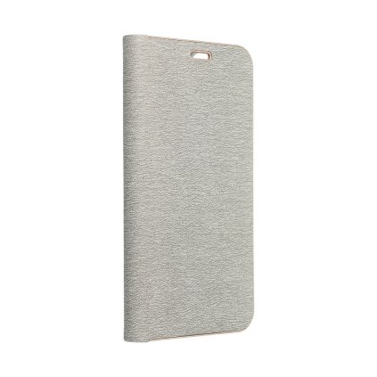 Puzdro LUNA Book pre Xiaomi  Redmi 13C / POCO C65 strieborné