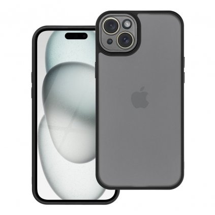 Farebný kryt VARIETE Case pre IPHONE 15 Plus čierny