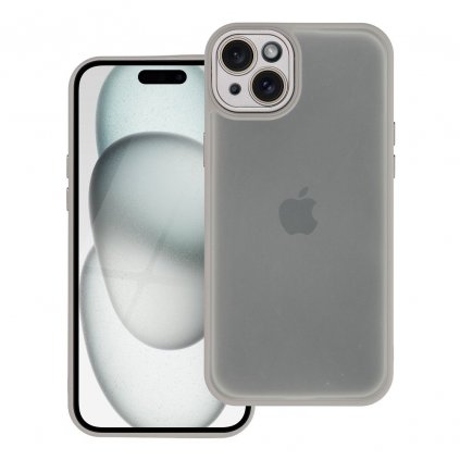 Farebný kryt VARIETE Case pre IPHONE 15 Plus sivý