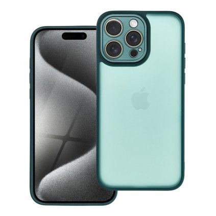 Farebný kryt VARIETE Case pre IPHONE 15 Pro Max zelený