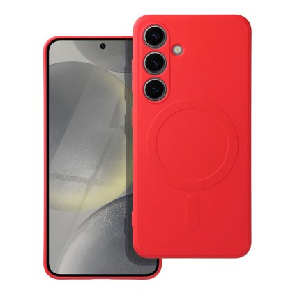 Obal SILICONE MagSafe pre SAMSUNG S24 červený