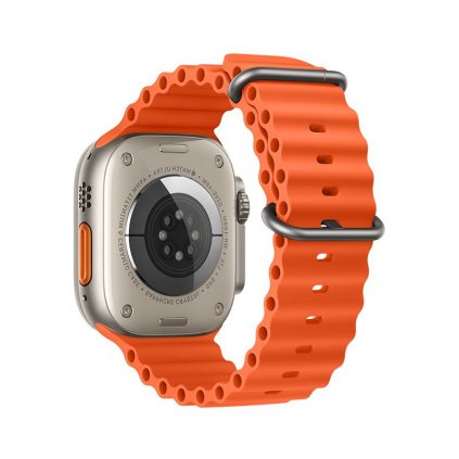 Remienok FORCELL F-DESIGN FA12 pre Apple Watch 42/44/45/49 mm oranžový