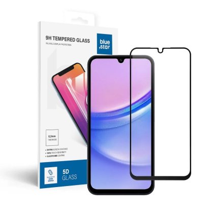 Tvrdené sklo 5D Blue Star - SAMSUNG A15 5G   - okraj čierny