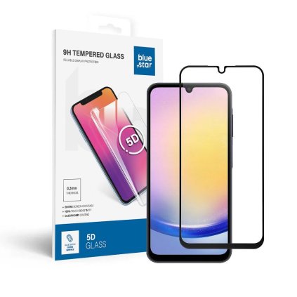 Tvrdené sklo 5D Blue Star - SAMSUNG A25 5G   - okraj čierny