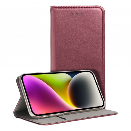 Obal Smart Magneto book pre REALME 10 bordový