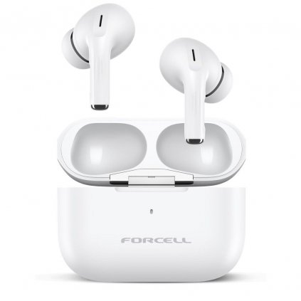 Bluetooth slúchadlá do uší FORCELL F-AUDIO TWS Master PRO biele