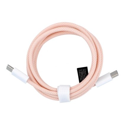 Kábel USB-C na USB-C Power Delivery PD 60W 3A 1,5m ružový C263