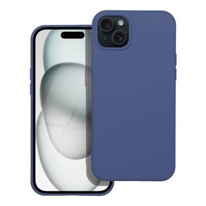 Moderný kryt SILICONE pre IPHONE 15 Plus modrý