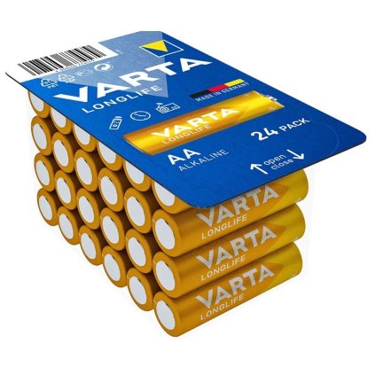 Alkalická batéria VARTA R6 (AA) Longlife 24 ks