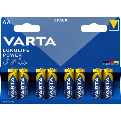 Alkalická batéria VARTA R6 (AA) Longlife Power 8 ks