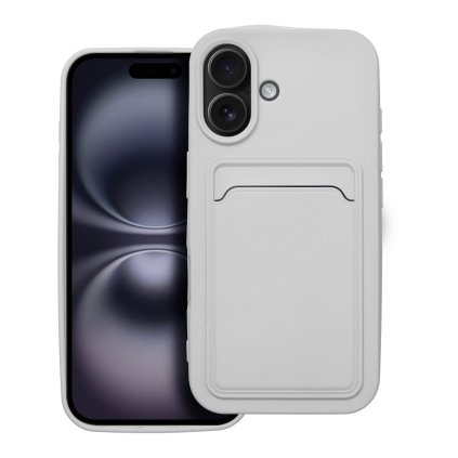 Puzdro CARD case pre IPHONE 16 biele