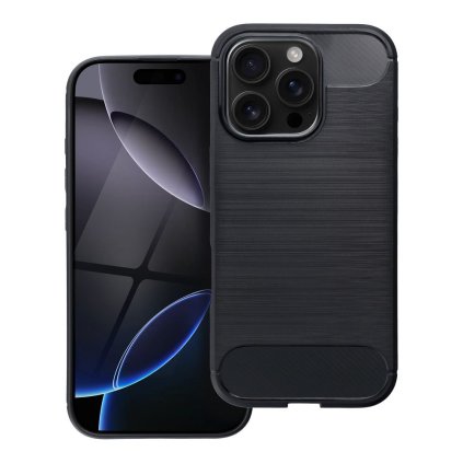Puzdro CARBON pre IPHONE 16 Pro čierne
