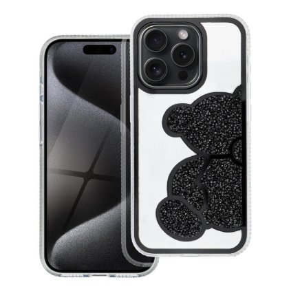 Štýlový kryt TEDDY BEAR pre IPHONE 11 čierny