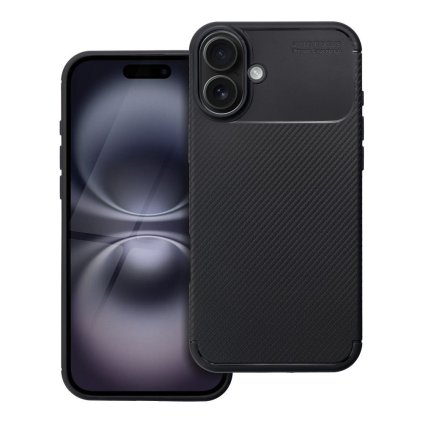 Kryt Case CARBON PREMIUM for IPHONE 16 Plus čierny