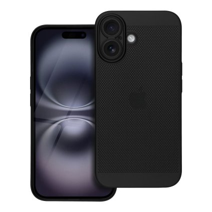 Štýlový kryt BREEZY case pre IPHONE 16 čierny