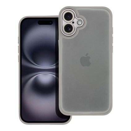 Farebný kryt VARIETE Case pre IPHONE 16 Plus sivý