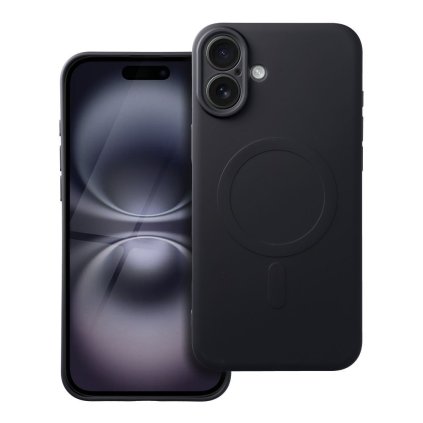 Obal SILICONE MagSafe pre IPHONE 16 Plus čierny