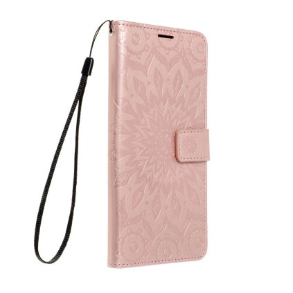Puzdro MEZZO Book pre SAMSUNG A56 5G mandala - ružovo zlaté