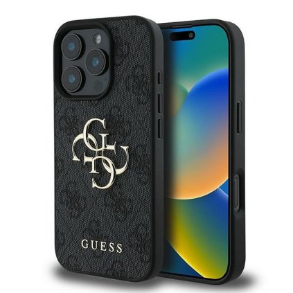 GUESS pre IPHONE 16 Pro GUHCP16L4GMGGR (4G PU Big Logo) čierne