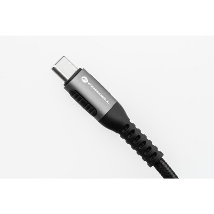 Kábel FORCELL F-ENERGY C260 USB-C a USB-C QC4.0 PD 5A 100W Cafule 0,5 m čierny