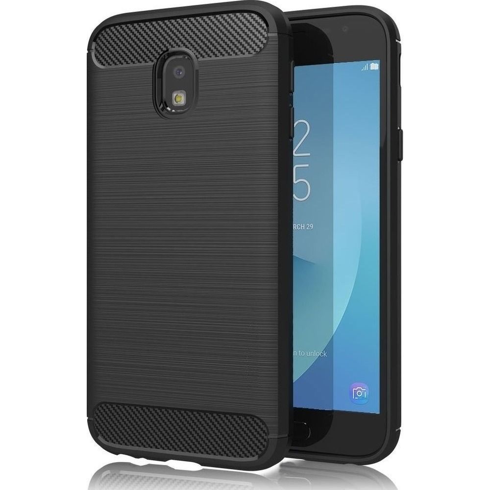 Puzdro CARBON pre SAMSUNG J3 2017 čierne