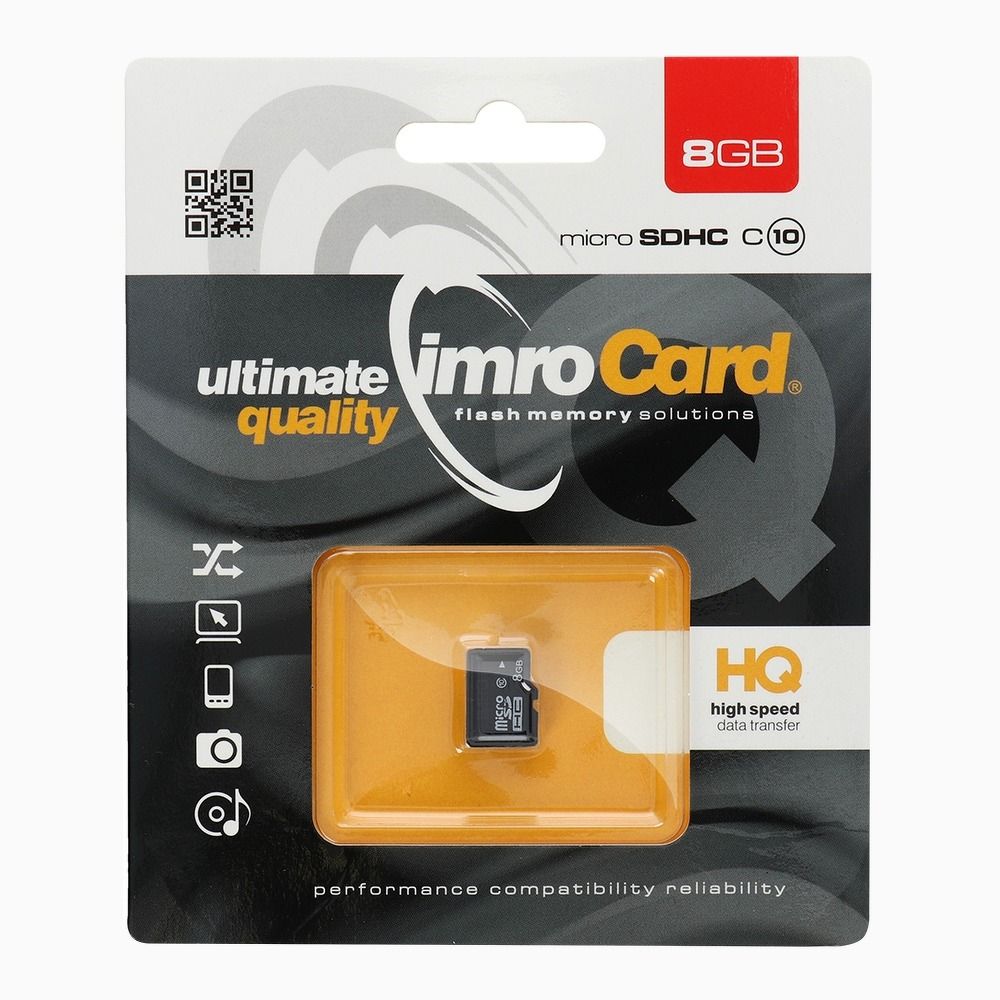 Pamäťová karta IMRO 8GB microSD CLASS 10 UHS (bez adaptéru SD (Blister)