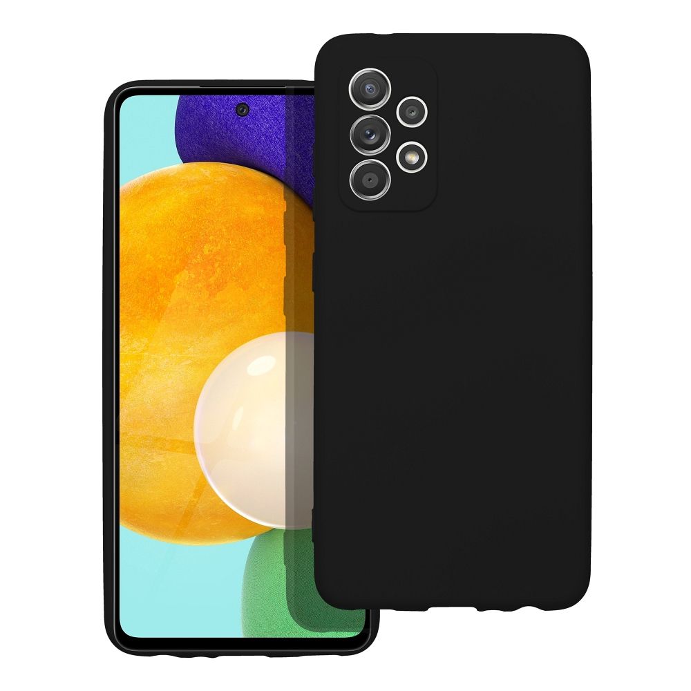 Moderný kryt SILICONE pre SAMSUNG A52 5G / A52 LTE ( 4G ) / A52S čierny