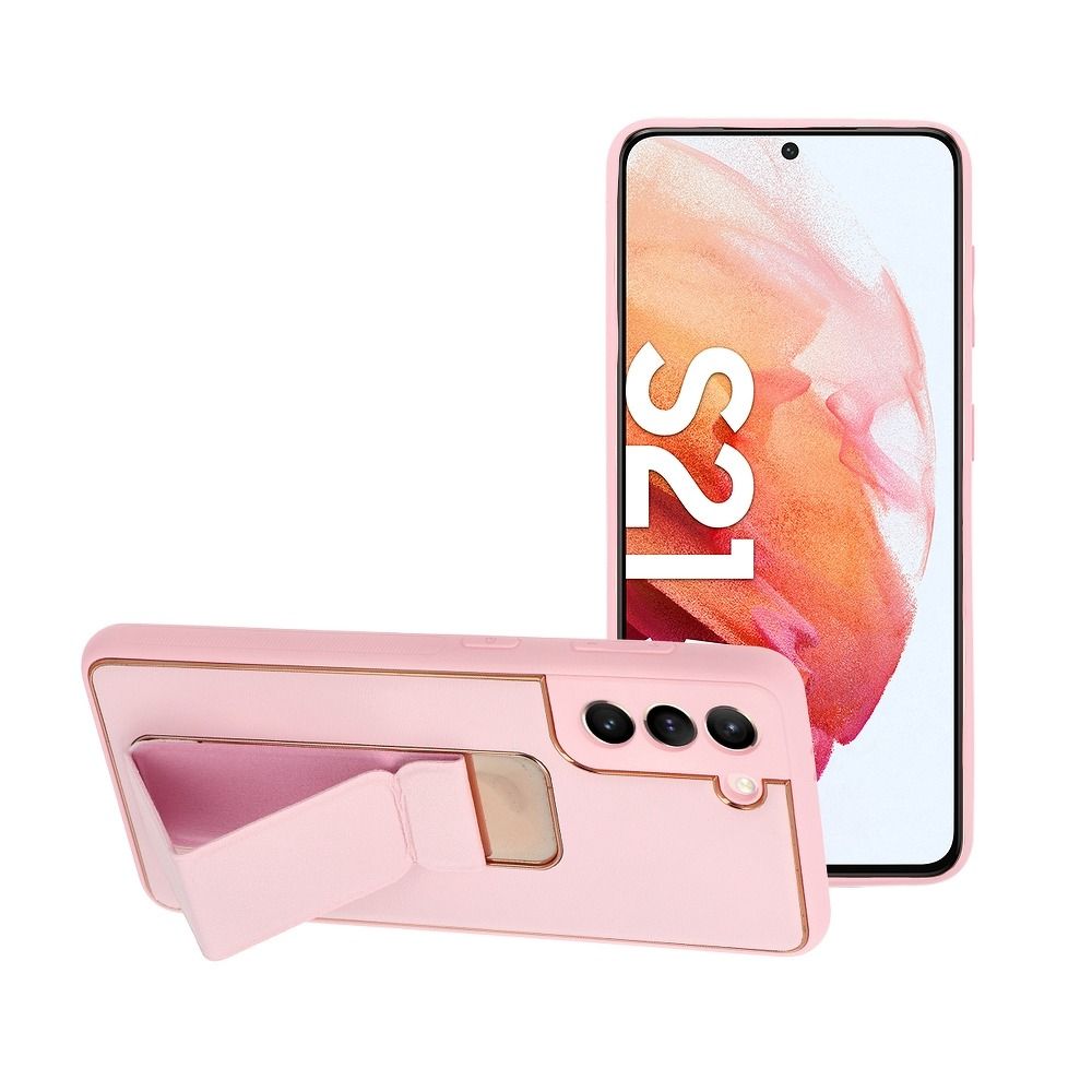 Puzdro Forcell LEATHER Case Kickstand pre SAMSUNG Galaxy S21 Plus ružové