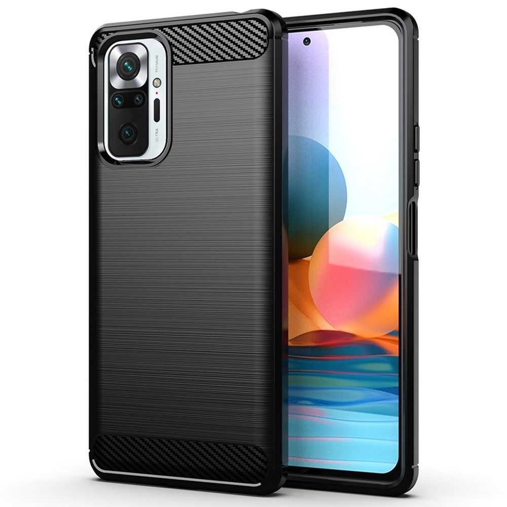 Puzdro CARBON pre XIAOMI Redmi Note 10 Pro / Redmi Note 10 Pro Max čierne