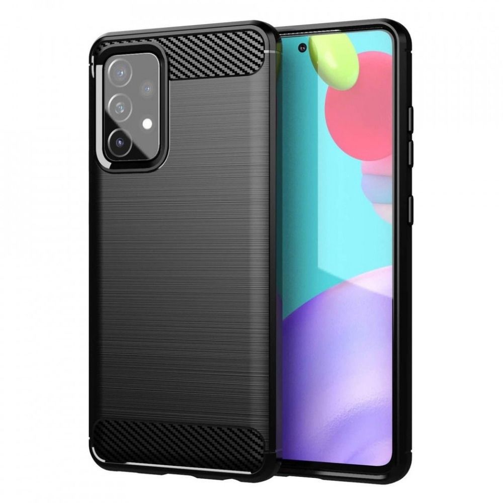 Puzdro CARBON pre SAMSUNG A52 5G / A52 LTE ( 4G ) / A52S čierne