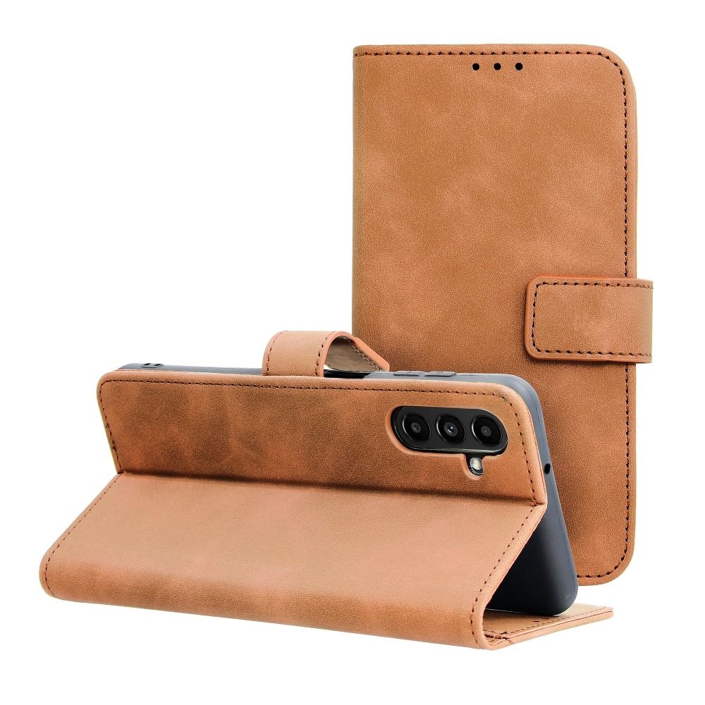 Obal TENDER Book pre SAMSUNG A13 5G / A04S hnedý