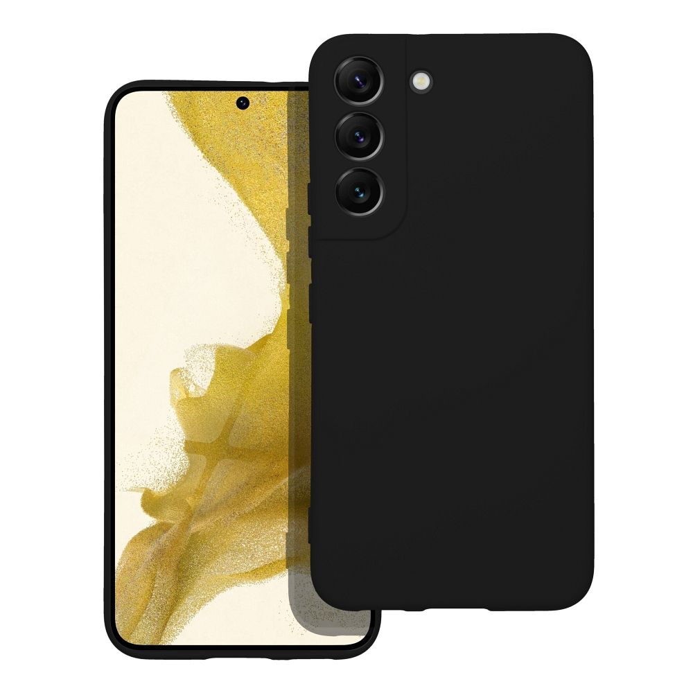 Moderný kryt SILICONE pre SAMSUNG S22 čierny