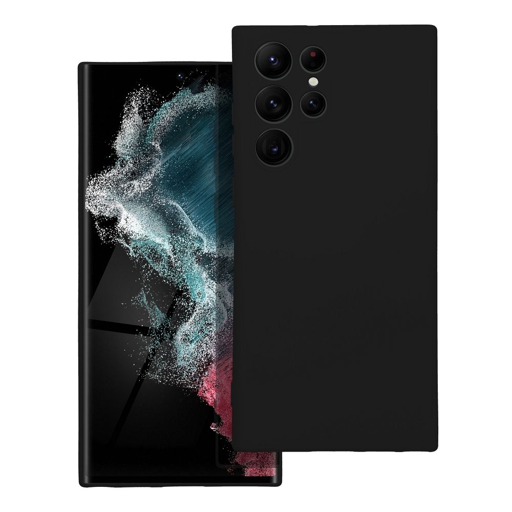 Moderný kryt SILICONE pre SAMSUNG S22 Ultra čierny