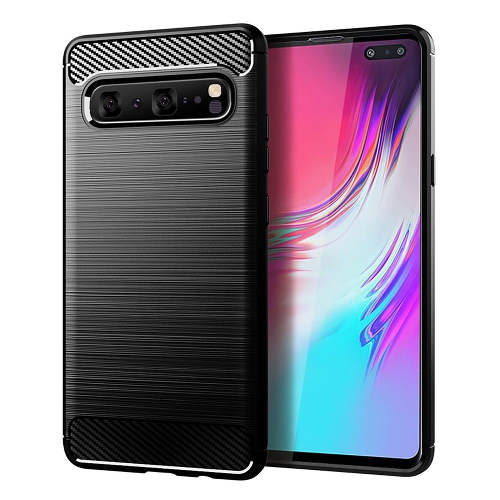 Puzdro CARBON pre SAMSUNG S10 čierne