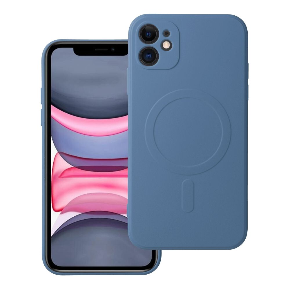 Obal SILICONE MagSafe pre IPHONE 11 modrý