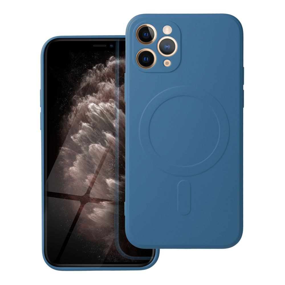 Obal SILICONE MagSafe pre IPHONE 11 Pro modrý