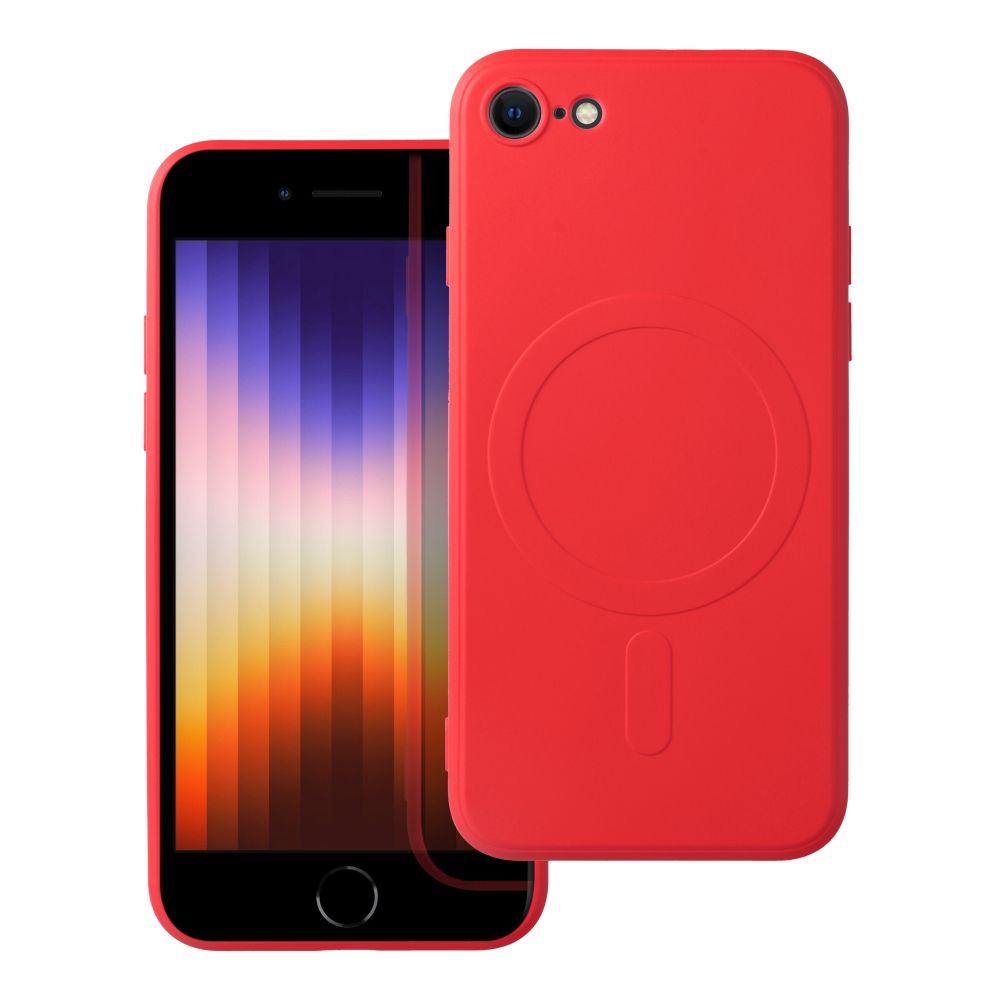 Obal SILICONE MagSafe pre IPHONE 7 / 8 / SE 2020 / SE 2022 červený